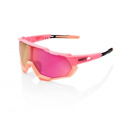 100% S3 Sunglasses - Matte Washed Out Neon Pink/Purple