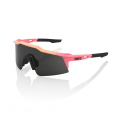 100% Speedcraft XS Sunglasses - Matte Washed Neon Pink/Smoke
