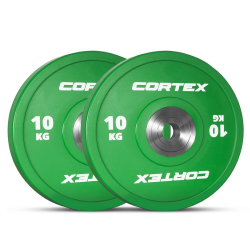 Lifespan Fitness CORTEX Competition 10kg Bumper Plate (Pair) 
