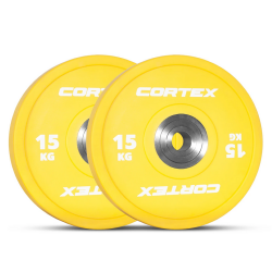 Lifespan Fitness CORTEX Competition 15kg Bumper Plate (Pair) 