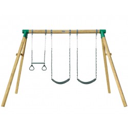 Lifespan Kids Wesley Double Swing With Trapeze
