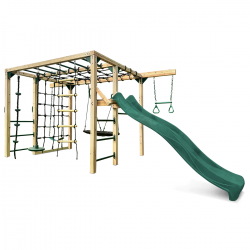 Lifespan Kids Orangutan Climbing Cube Jungle Gym Play Centre + Green Slide